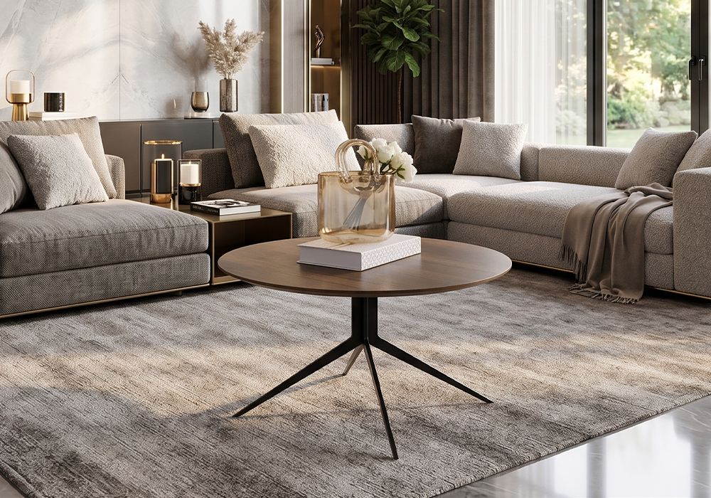 TABLE BASSE LOFT AVEC MIROIR