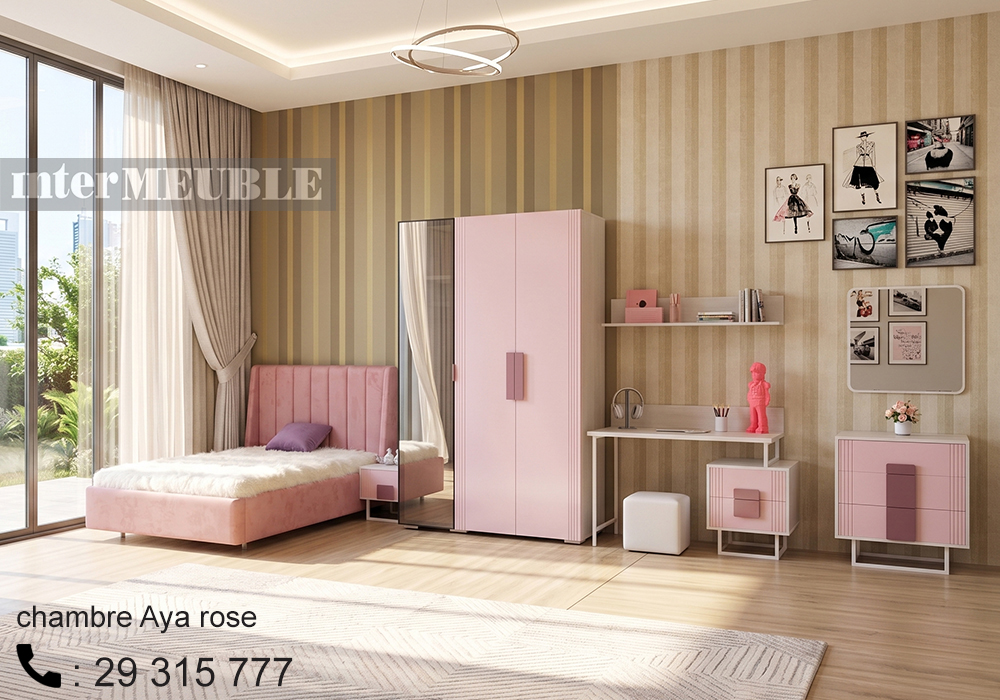 CHAMBRE ENFANT AYA ROSE