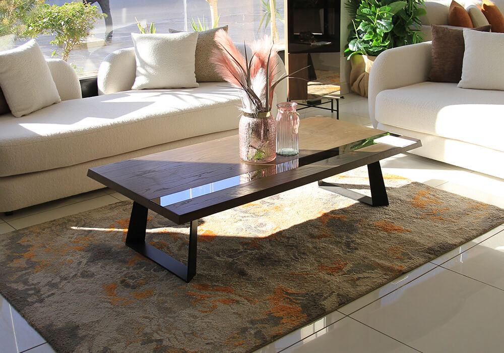 TABLE BASSE PRADA CANYON 1M20+MIROIR